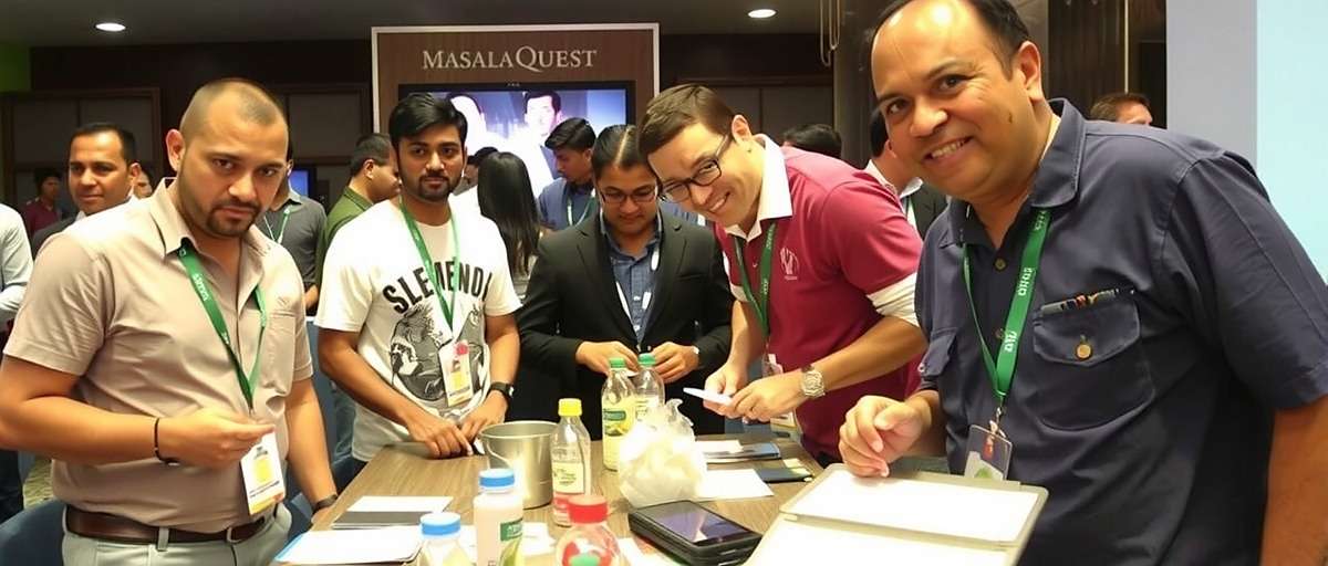Masala Quest community members at a real-world spice identification competition in Mumbai