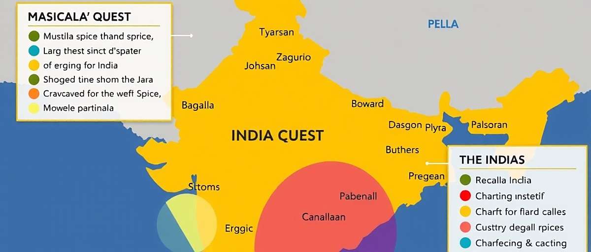 Masala Quest regional map showing different spice-producing zones of India
